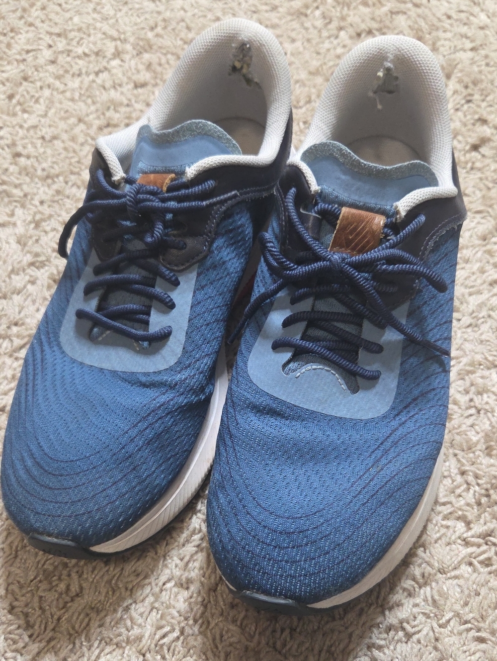 Johnston & Murphy 10M Men's Navy Blue Surge Knit U-Throat Running Shoes, $169.00